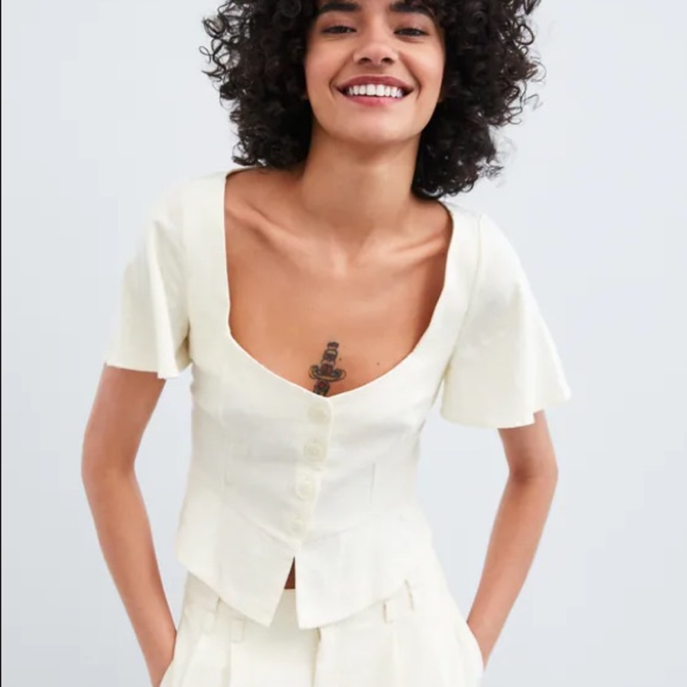Zara Button Down Top - image 1